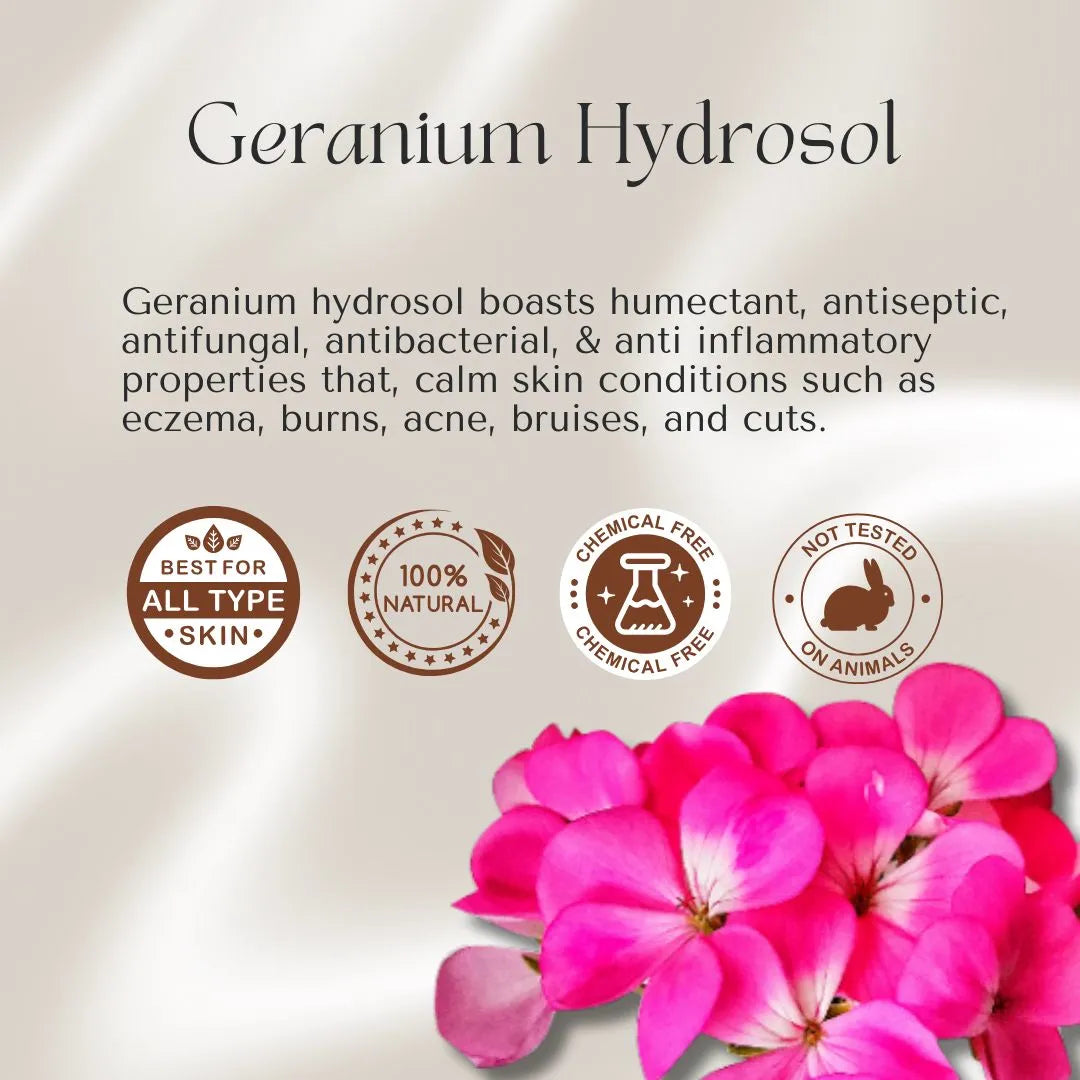 Kiyo BEAUTY Geranium Hydrosol-Hydrosol-Kiyo Beauty India-Kiyo Beauty India
