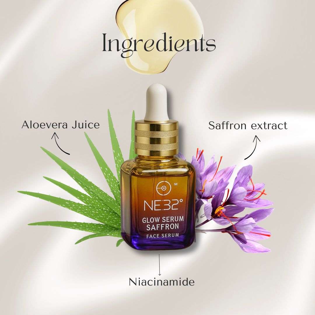 NE32 Glow Serum saffron face serum-Skin Care-NE32-Kiyo Beauty India