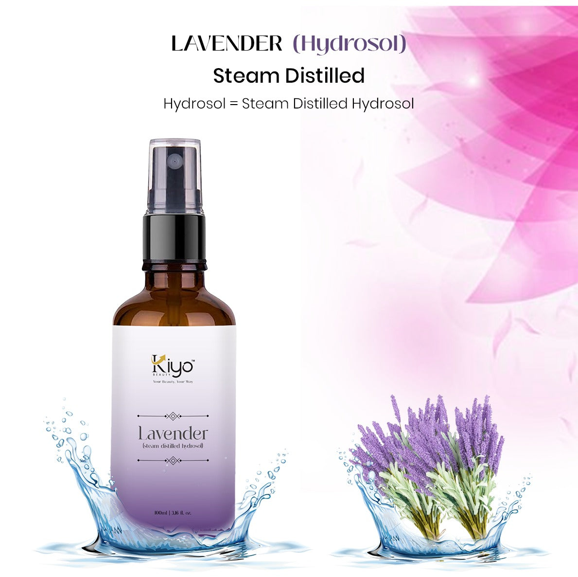 Kiyo BEAUTY Lavender Hydrosol-Hydrosol-Kiyo Beauty India-Kiyo Beauty India
