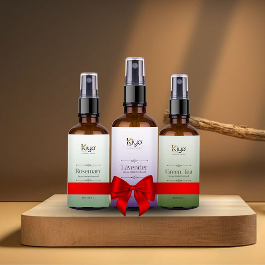 Rosemary + Lavender + Green tea - Kiyo Beauty Hydrosol Trio-Hydrosol-Kiyo Beauty India-Kiyo Beauty India