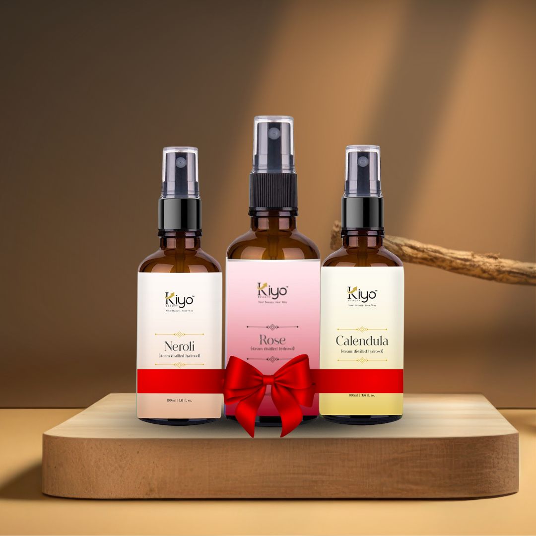 Rose + Neroli + Calendula - Kiyo Beauty Hydrosol Trio-Hydrosol-Kiyo Beauty India-Kiyo Beauty India