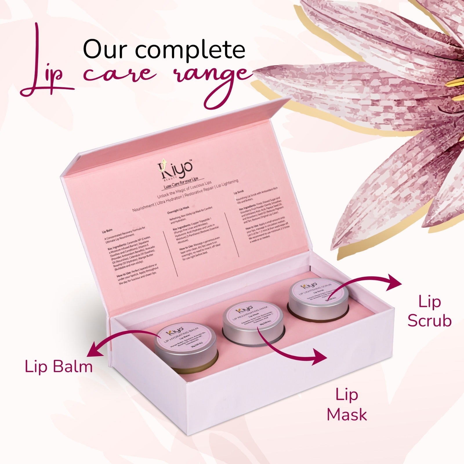 Kiyo BEAUTY Lip Care Kit-Lip Care-Kiyo Beauty India-Kiyo Beauty India