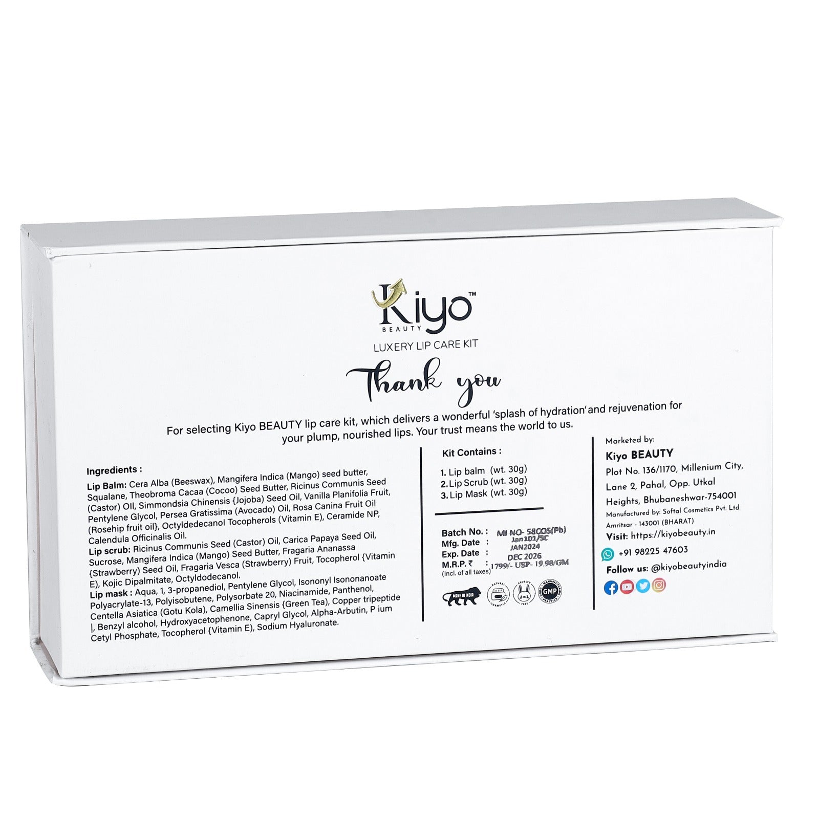 Kiyo BEAUTY Lip Care Kit-Lip Care-Kiyo Beauty India-Kiyo Beauty India