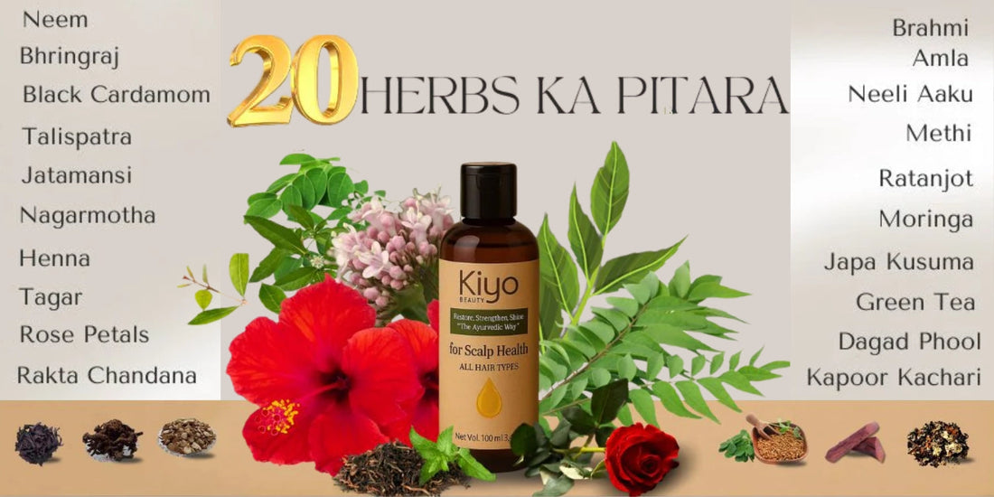 Herbal Hair Oil with ingredients