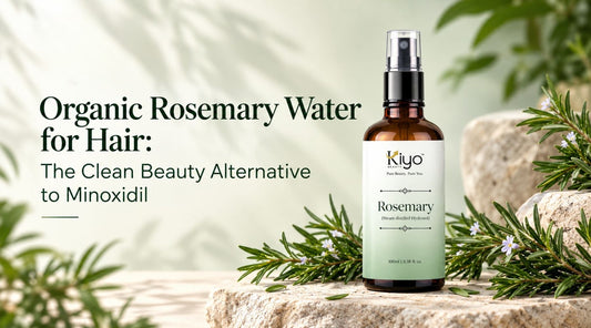 Organic rosemary hydrosol spray bottle for hair growth — Kiyo Beauty India