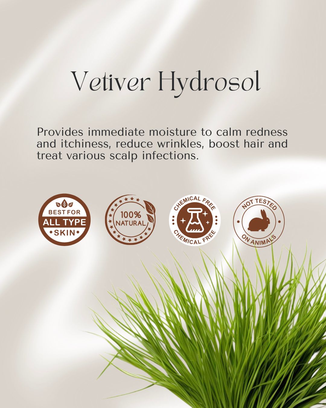 Kiyo BEAUTY Vetiver Hydrosol-Hydrosol-Kiyo Beauty India-Kiyo Beauty India