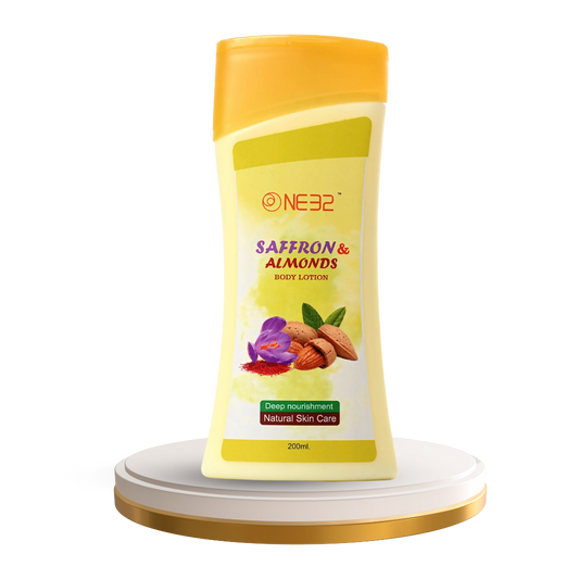 NE32 Saffron Almond Body lotion-Skin Care-NE32-Kiyo Beauty India