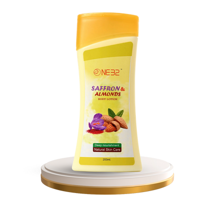 NE32 Saffron Almond Body lotion-Skin Care-NE32-Kiyo Beauty India