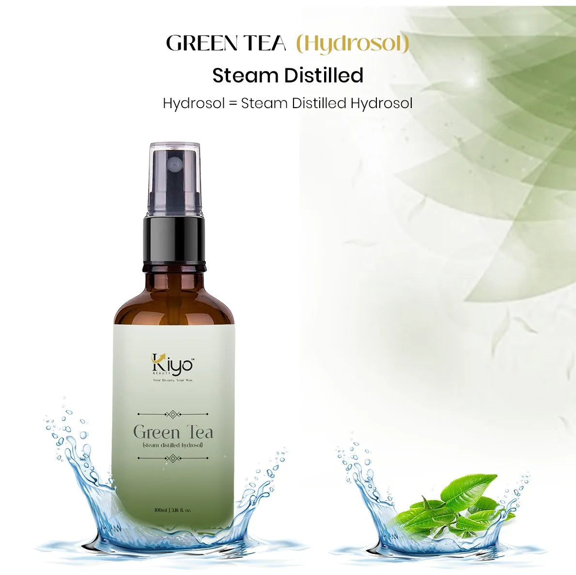 GREEN TEA HYDROSOL 100ml-Kiyo Beauty India